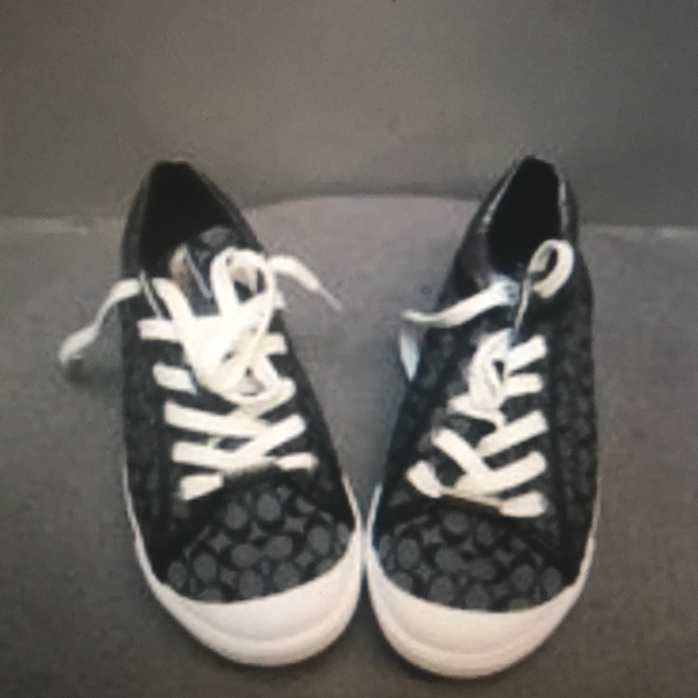 Black & White New Coach Shoes size 8